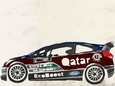 Ford Fiesta RS WRC ford illustration wrc