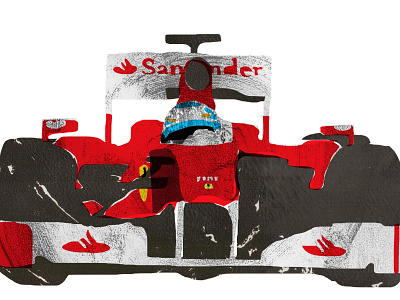 Alonso alonso cars collage design f1 ferrari illustration racing texture
