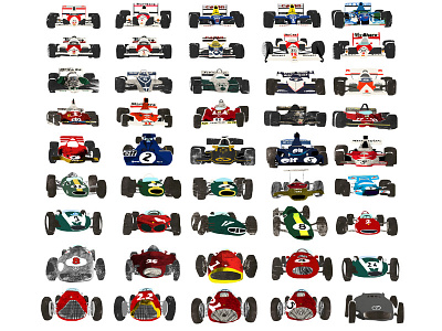 Formula 1 1990s collage design digital f1 illustration poster race series
