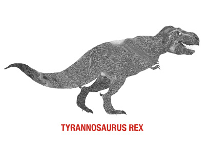 Tyrannosaurus Rex Digital Collage collage digital dinosaur illustration t rex
