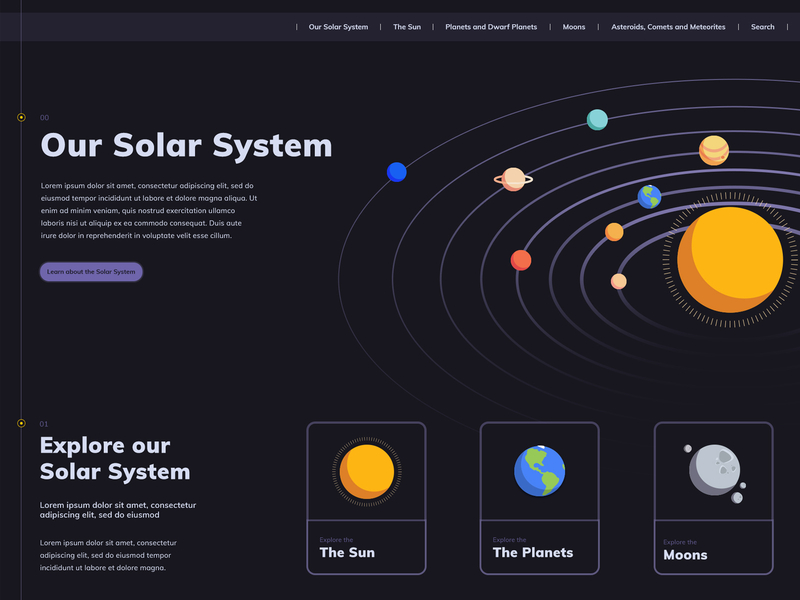 Solar System Project By Lisa Statham On Dribbble