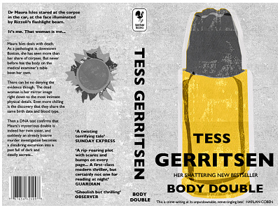 Tess Gerritsen Body Double book cover illustration mono printing