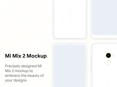 Mi Mix 2 Mockup.