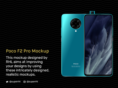 Poco F2 Pro Mockup android blue design idea main mi mockup poco premium uplabs xiaomi
