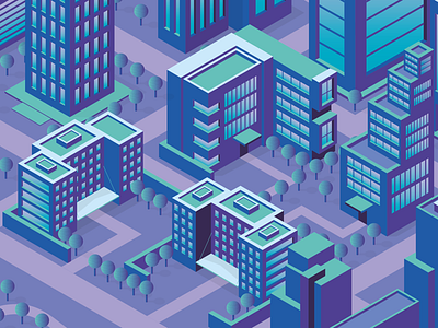 Isometric City Illustration 2