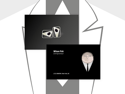 Wilson Fisk (Kingpin) Business Card - dribbble Weekly Warm-up 02