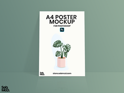 A4 Poster Mockup for Photoshop