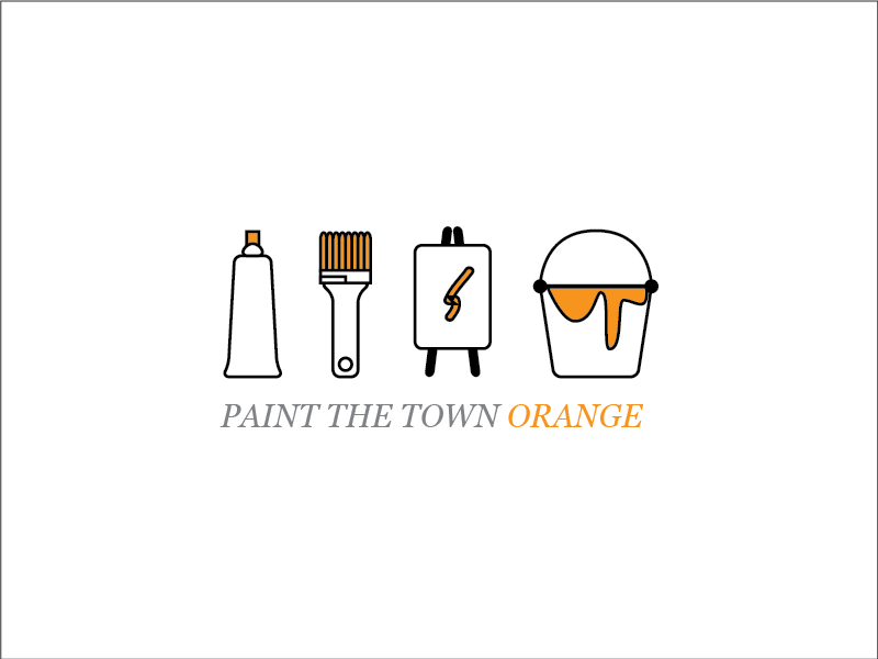 Paint the Town Orange by Eric Aragon on Dribbble