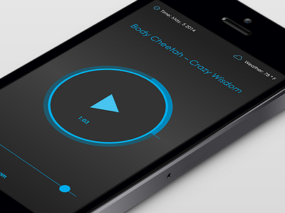 Player audio interface iphone music ui