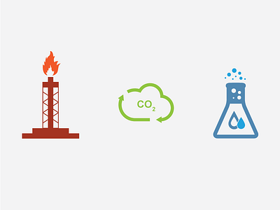 Petroleum, Industrial & Environmental Icons emissions gas icons illustration pictogram science water web