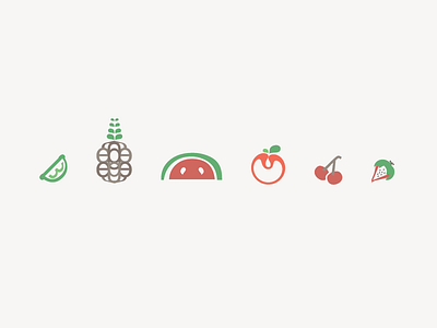 Helvetica Fruit apple cherry fruit helvetica icons illustration lime pictogram pineapple strawberry watermelon
