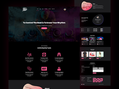 Club Rockers DJ agency UI Template