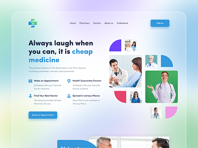 Online Medical Landing Page Exploration Concept