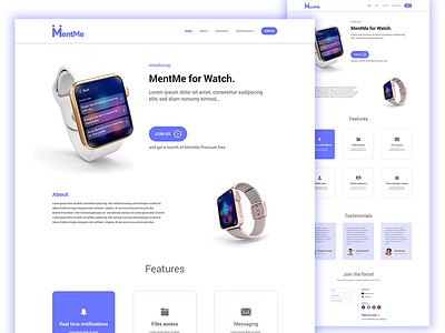 Mentme Watch website Redesign watch websitee commerce