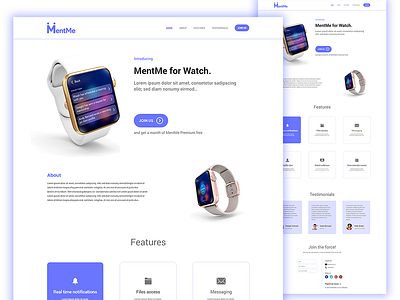 Mentme Watch website Redesign