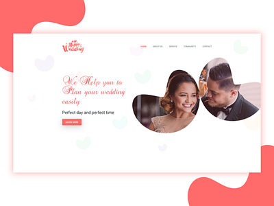 Happy Wedding Web Template website