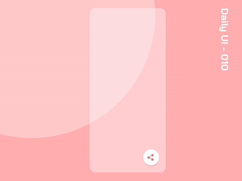 Daily UI 010 app dailyui dailyuichallenge design share button