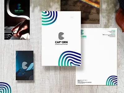 Cap'ORN identité brand design brand designer brand identity branding charte graphique design freelance graphic design identité graphique identité visuelle logo logotype music musique