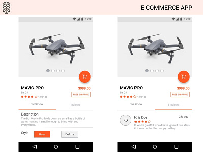 E-Commerce App android app design ui