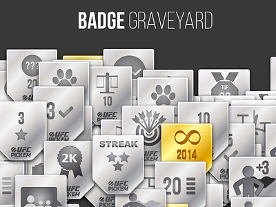 Badge Graveyard badge badges dead fail graveyard icon iteration mma ribbon superhero ufc