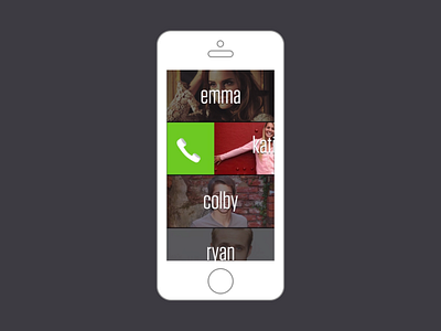 Slide To Call Navigation (Motion Graphic)