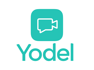 Yodel Logo app app icon green ios logo messaging typography video