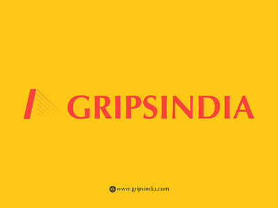 Gripsindia Identity Design branding clean icon logo minimal typography web