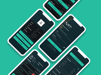 Saloon App for managing clients app clean design flat minimal typography ui ux