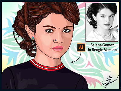 Selena Gomez In Bangle Version by Ripon Samiul Alim on Dribbble