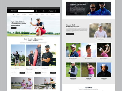 Golf Apparel Website apparel clothes ecommerce golf shop