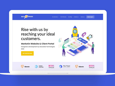 Marketing Agency Website | Home Page | Landing Design