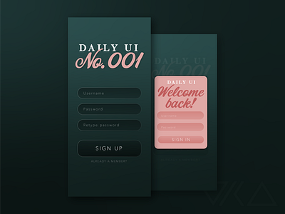 Daily UI 001 Signup screen app dailyui dailyui001 design graphic graphic design mobile app ui ui ux ui design uidesign uiux user interface