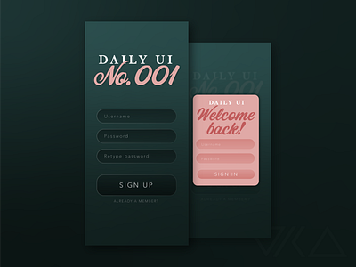 Daily UI 001 Signup screen