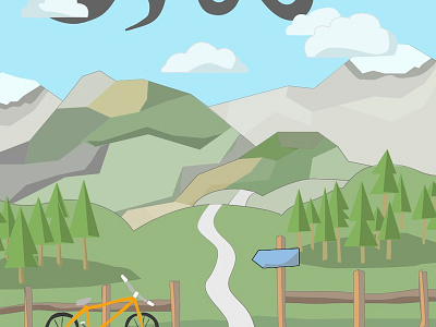 Go Outside & Ride bike illustration inspiration