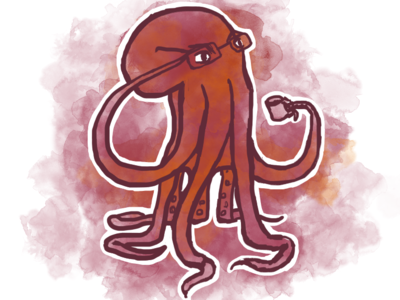 Octopus I abnormal art color design illustration