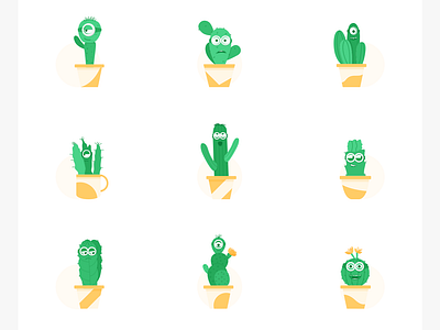 Cactus icon illustration ui