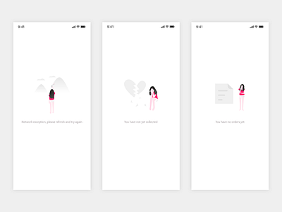 Empty state illustration ui