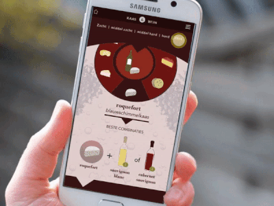 cheese&wine combination animation app illustration mobile ui ux