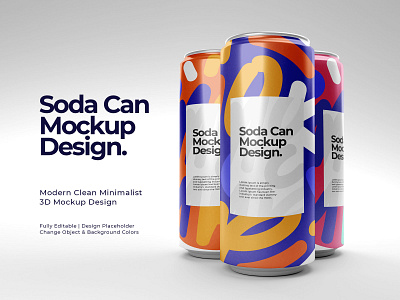 Soda Can Mockup Design mockup mockup design soda can