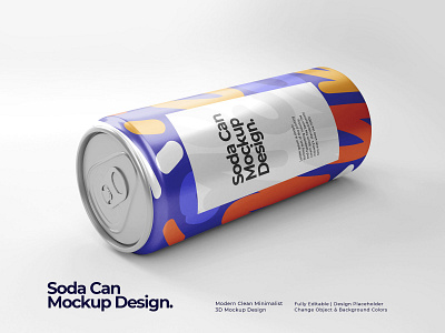 Soda Can Mockup Design 3d modeling blender 3d mockup mockup design soda can