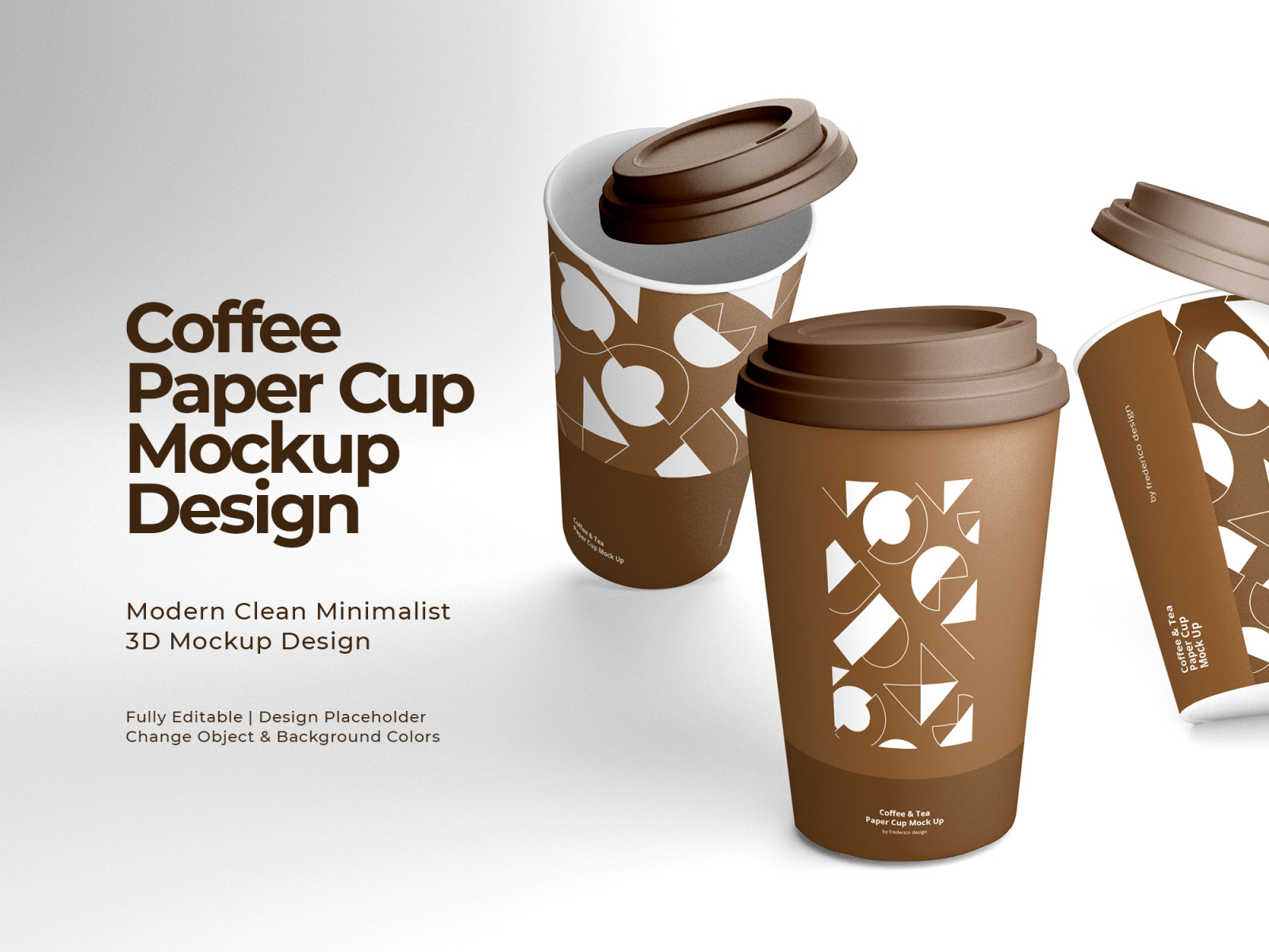 minimalist paper cup design