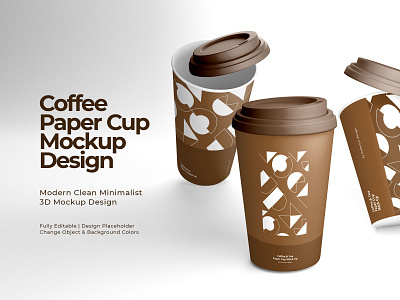 COFFEE PAPER CUP MOCKUP 3d blender 3d modeling 3d render coffee cup mockup design