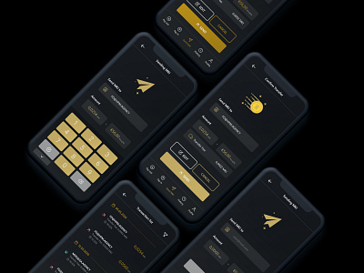 Crypto currency app (Dark mood)