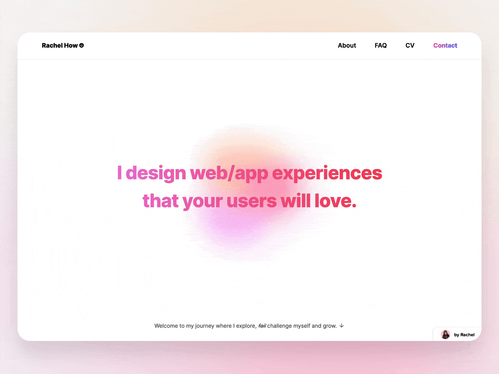 My personal site - design and code branding ui ux