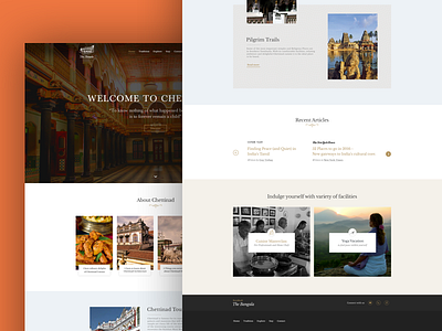 Bangala chettinad concept design homepage minimal website