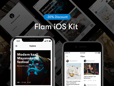 Flam UI Kit - Discount iphone photography ui ui kit ux