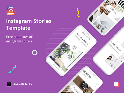 Free Instagram Stories - PSD Template