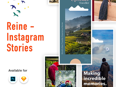 Instagram Stories templates free instagram photoshop psd sketch stories ui