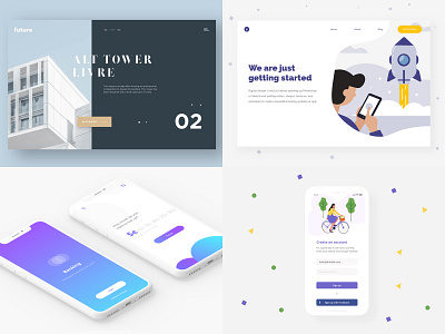 2018 app app concept app dashboard app screen bank app banking app design flat get started gradient illustration landing page mobile app mobile app design social ui ux ux design web website