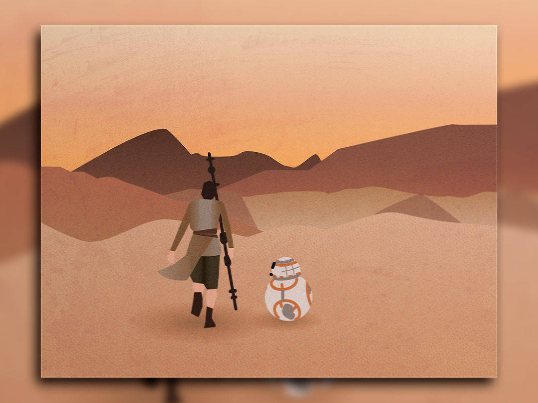 Star Wars: Rey and BB-8 by Alessia Contessi on Dribbble